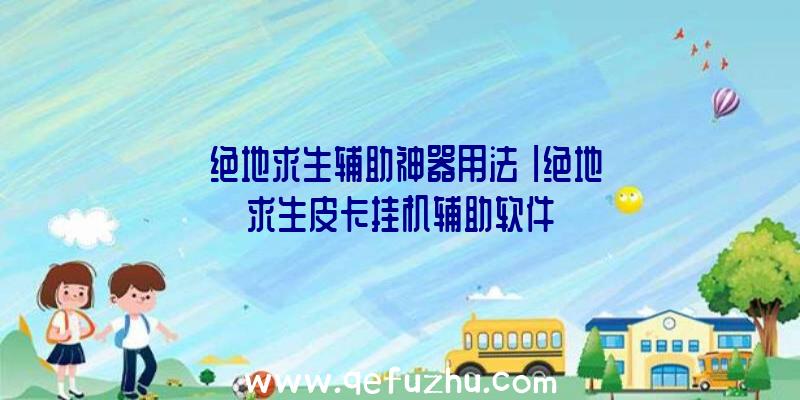 「绝地求生辅助神器用法」|绝地求生皮卡挂机辅助软件